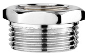 Футорка латунная 1/2"штуцер х3/8"гайка хром