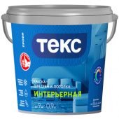 Краска Текс Профи  интерьерная супербелая 1,3кг 0,9л