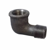 Угольник 1/2" г/ш черный