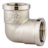 Угольник латунный переходной 3/4"гайка х 1/2"гайка (20х15мм)