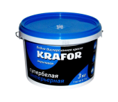 Краска Krafor интерьерная супербелая  3кг 