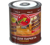 Лак Poli-R паркетный полуматовый 0,75л 11797
