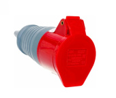 Штепсель 16А 3Р+Е+N 380В ССИ-215, IP44 IEK PSR22-016-5 