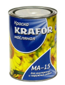 Краска Krafor МА-15 сурик железный 1кг  