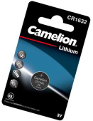 Батарейка 3V CR-1632 дисковая Camelion, литиевая 5227 
